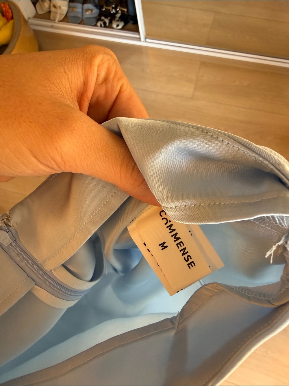 Commense Pale Blue Maxi Skirt - Picture 2 of 4